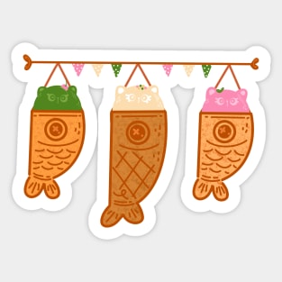 Ice Cream Cats Koinobori Sticker